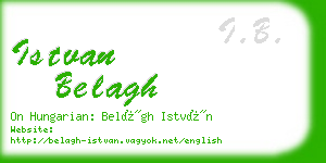 istvan belagh business card